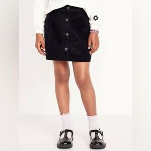 Gap Black Corduroy Girls Skirt Size Small (6-7 Years)